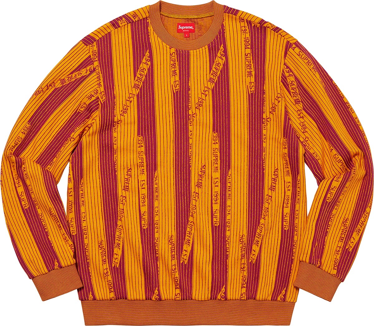 Textured Stripe Crewneck view 2